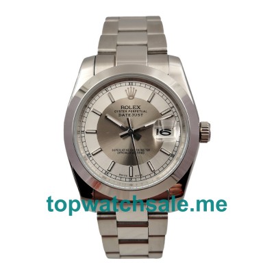 UK AAA Rolex Datejust 116234 36 MM White Dials Men Replica Watches