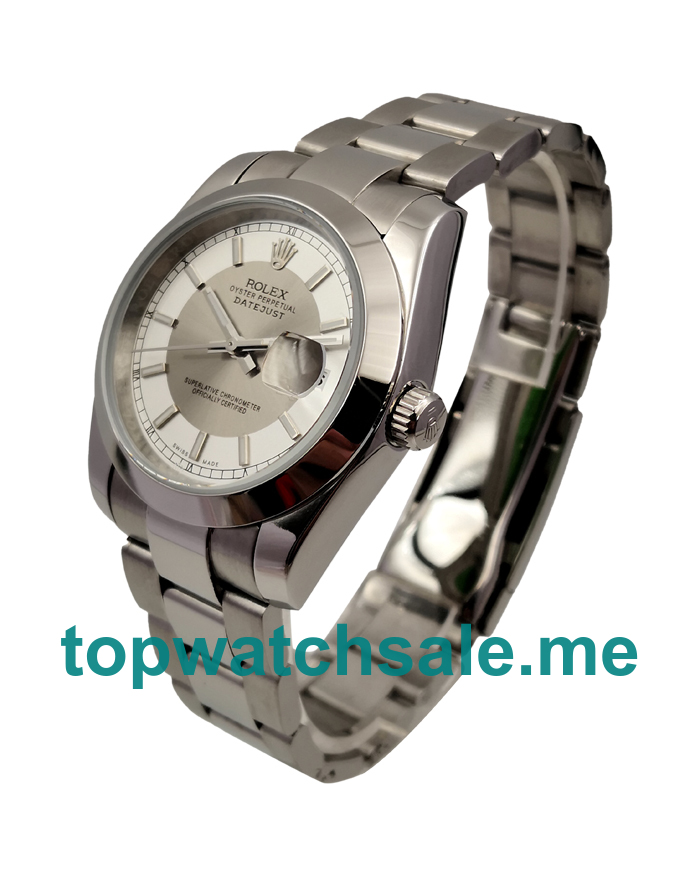 UK AAA Rolex Datejust 116234 36 MM White Dials Men Replica Watches