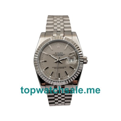 UK AAA Rolex Datejust 16234 36 MM Grey Dials Men Replica Watches
