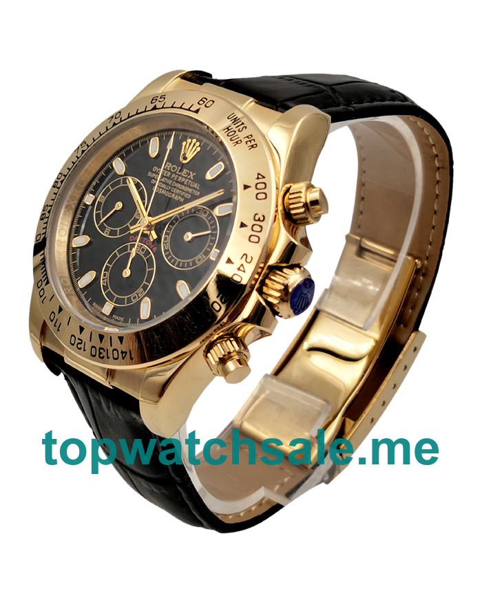 UK AAA Rolex Daytona 116518 40 MM Black Dials Men Replica Watches