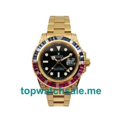 UK AAA Rolex GMT-Master II 116758 40 MM Black Dials Men Replica Watches