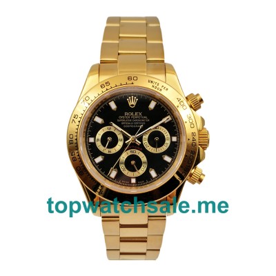 UK AAA Rolex Daytona 116508 40 MM Black Dials Men Replica Watches