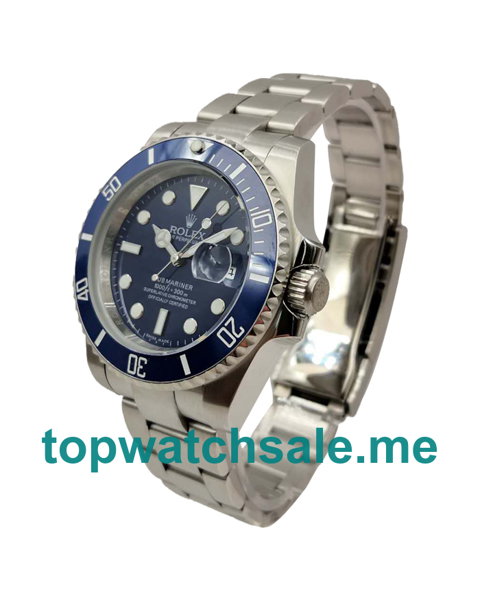 UK AAA Rolex Submariner 116619 LB 40 MM Blue Dials Men Replica Watches