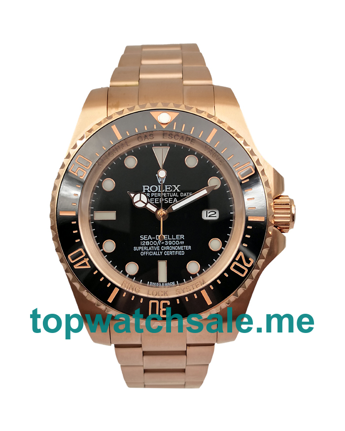 UK AAA Rolex Sea-Dweller Deepsea 126660 44 MM Black Dials Men Replica Watches