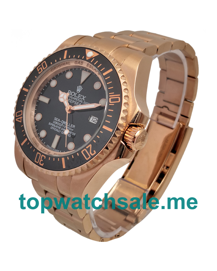 UK AAA Rolex Sea-Dweller Deepsea 126660 44 MM Black Dials Men Replica Watches