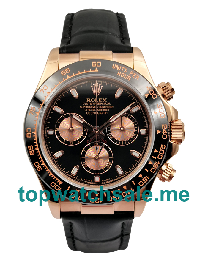 UK Swiss Made Rolex Daytona 116515 40 MM Black Dials Men Replica Watches