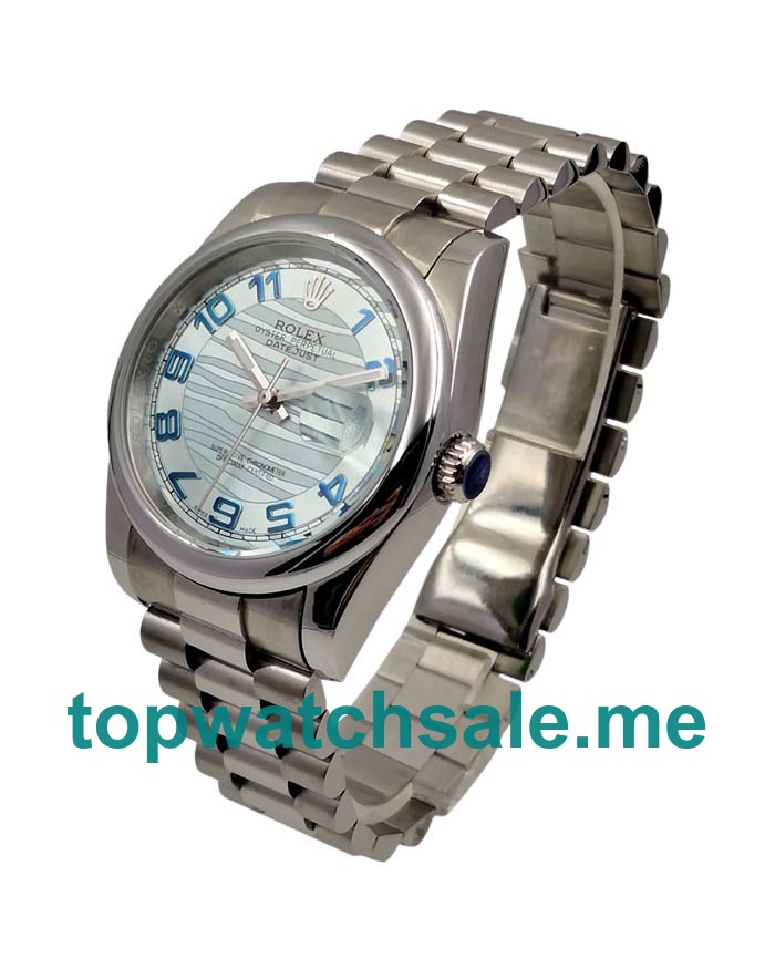 UK AAA Rolex Datejust 116200 36 MM Blue Dials Men Replica Watches