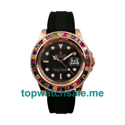 UK AAA Rolex Yacht-Master 116655 42 MM Black Dials Men Replica Watches