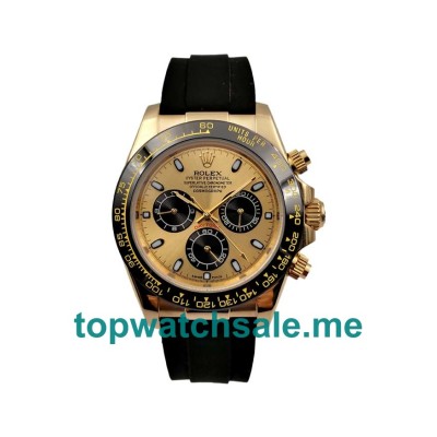 UK AAA Rolex Daytona 116518 LN 40 MM Champagne Dials Men Replica Watches