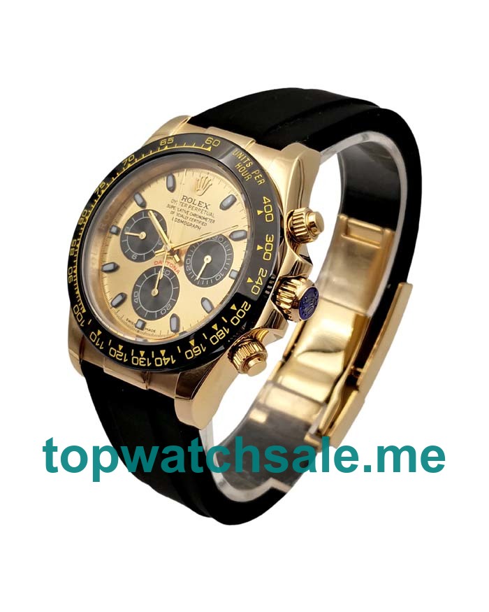 UK AAA Rolex Daytona 116518 LN 40 MM Champagne Dials Men Replica Watches